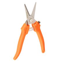 Artikel Blumenschere Edelstahlklingen 4 cm Klingenlänge Neon-Orange für Floristik und Gartenarbeit