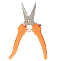 Artikel Blumenschere Edelstahlklingen 4 cm Klingenlänge Neon-Orange für Floristik und Gartenarbeit