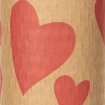 Artikel Wabenpapier Geschenkpapier nachhaltig mit Herzdesign 25m – Umweltfreundlich und dekorativ