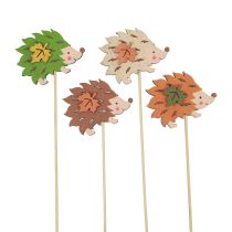 Artikel Blumenstecker Holz Igel Deko Braun Grün 8×6cm 12 St