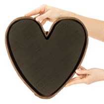 Artikel OASIS® Renewal® Biolit® Blumensteckschaum-Herz, 33 × 33 × 5 cm, schwarz, 2 Stück