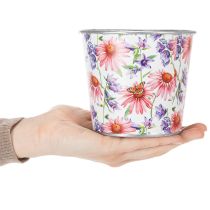 Artikel Blumentopf Frühlingsdeko Übertopf Metall Ø12cm H10,5cm