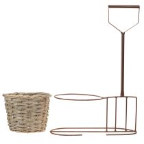 Artikel Blumentopf Gartenwerkzeug-Deko Braun Ø17,5cm H30cm Landhausstil