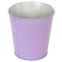 Artikel Blumentöpfe rund Metall 12cm Pastellfarben Blütenmotiv 3er-Set
