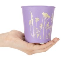 Artikel Metall-Übertopf 10 cm Pastellfarben Blumenmotiv 3er-Set