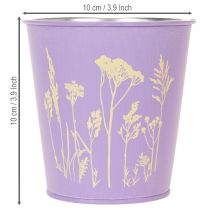 Artikel Metall-Übertopf 10 cm Pastellfarben Blumenmotiv 3er-Set