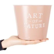 Artikel Blumentopf Zink Art of Nature Altrosa Ø17,5cm H15cm