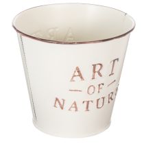 Artikel Blumentopf Zink Creme Ø15cm H13,5cm