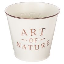 Artikel Blumentopf Zink Creme Ø15cm H13,5cm