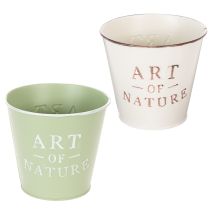 Artikel Metall-Übertopf „Art of Nature“ 15 cm Ø Mehrfarbig 2er-Set