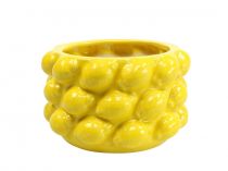 Blumentopf Zitronen Übertopf Keramik Gelb Ø18,5cm H12cm