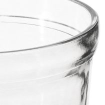 Artikel Glas Übertopf klar, Konisch Ø12cm H12,5cm 2St - Vielseitig Dekorativ