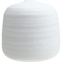 Artikel Blumenvase, Keramik Vase, Deko Vase Weiß Ø19cm H18cm