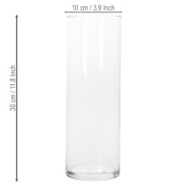 Artikel Glaszylinder Vase 30 cm Transparent für Dekoration und Blumenarrangements