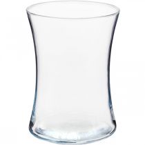 Blumenvase, Glaswindlicht, Vase aus Glas Ø13,5cm H19cm