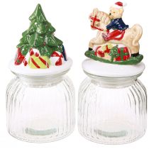 Artikel Bonbonglas mit Deckel Weihnachten - Nostalgische Deko für Festtage