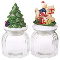 Artikel Bonbonglas mit Deckel Weihnachten - Nostalgische Deko für Festtage
