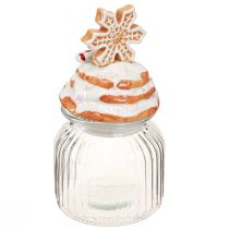 Artikel Bonboniere Glas Weihnachten Keksglas  Schneeflocke H20cm