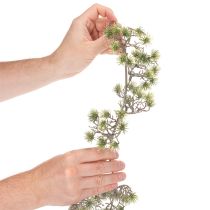 Artikel Künstliche Bonsai-Girlande, 180 cm, grün-weiß, Kunststoff, fein beschneit