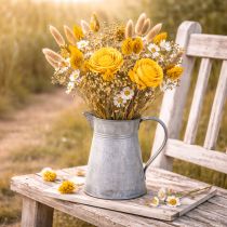 Artikel Trockenblumenstrauß aus Sola-Holz mit Rosen 75 cm Dekoration Innenbereich