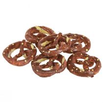 Artikel Brezel Deko Streudeko Mini-Brezeln Künstlich Braun 4cm 6er-Set - Vielseitige Tischdekoration