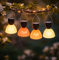Artikel Solarlampe Kunststoff Hängeleuchte 14cm Außenbereich Garten Terrasse 4er-Set