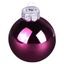 Artikel Glas-Christbaumkugeln Berry Mix Ø5cm 24er-Set in Rosa, Beige & Creme
