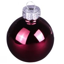 Artikel Glas-Christbaumkugeln Berry Mix Ø5cm 24er-Set in Rosa, Beige & Creme