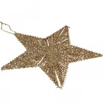 Artikel Christbaumschmuck, Adventsdeko, Stern-Anhänger Golden B30cm 4 St