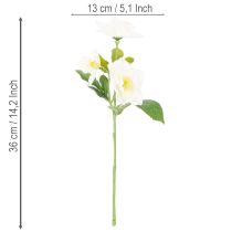 Artikel Kunstblume Christrose Bund 36cm Weiß Kunststoff Innenbereich