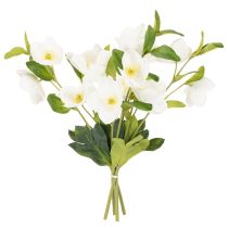 Artikel Christrose Kunstblumen Bund Weiß 40 cm 4 Stiele