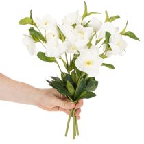 Artikel Christrose Kunstblumen Bund Weiß 40 cm 4 Stiele