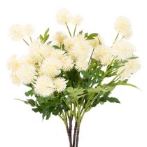 Artikel Kunstblumen-Bund Chrysantheme, Kunststoff, cremeweiß, 56 cm, 4 Stück