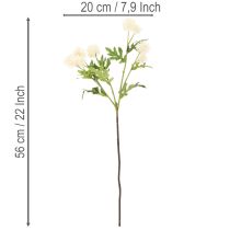 Artikel Kunstblumen-Bund Chrysantheme, Kunststoff, cremeweiß, 56 cm, 4 Stück