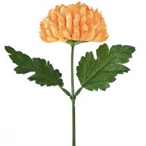 Artikel Künstliche Blume Chrysantheme Orange Dekoration Ø7cm 18cm 4 Stück für Hotellerie