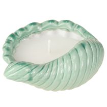 Artikel Citronella Kerze Muschel Keramik Outdoor Kerze 14cm 3St - Maritim, Anti-Mücken, Sommer-Deko
