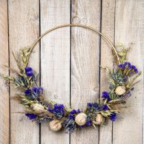 DIY Box Trockenblumen Loop Wiesenblumen getrocknet Ø35cm