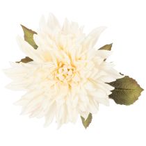 Artikel Künstliche Dahlienblume 68cm Cremeweiß für Innenraumdekoration