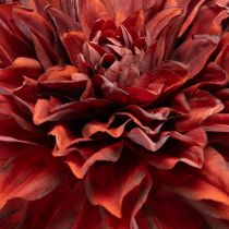 Artikel Kunstblume Dahlie Rot mit Stiel 68cm aus Kunststoff und Seidenstoff