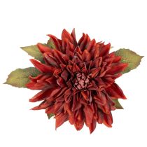 Artikel Kunstblume Dahlie Rot mit Stiel 68cm aus Kunststoff und Seidenstoff