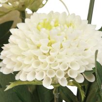 Artikel Kunstdahlien Weiß Deko-Blumen Echtwirkend für Floristik L64cm 3er-Set