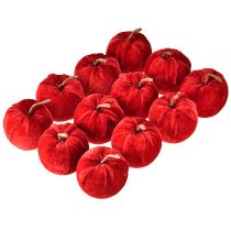 Artikel Deko Äpfel Stoff Herbstdeko Samt Rot Ø5cm H6cm 12 St - Perfekt für Floristen