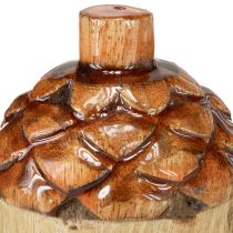 Artikel Deko Eicheln aus Holz in Grün, Orange und Rot – Herbstliche Tischdeko für eine gemütliche Atmosphäre
