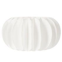 Artikel Papier-Dekokugel Kürbisform Weiß 34cm 2er-Set