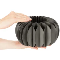 Artikel Wabenpapier Kürbis Dekoring 24cm Dunkelgrau 4 Stück