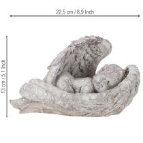 Artikel Engel Figur schlafend mit Flügeln 22,5 cm Grabdekoration