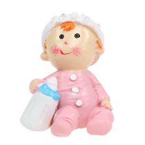 Deko-Figur Baby Blau, Rosa 4,5cm 2St