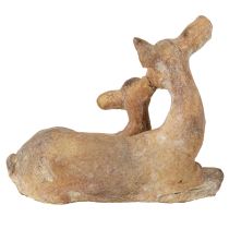Artikel Deko Rehfigur mit Kitz aus Steinguss Braun Weiß 20x11x17cm Innenbereich