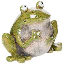 Artikel Dekorationsfigur Keramik Frosch 15,5cm Innen- und Außenbereich