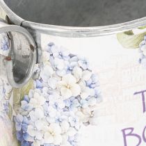 Artikel Deko Gießkanne Hortensie Metall Vintage Blumen 30x11x14,5cm